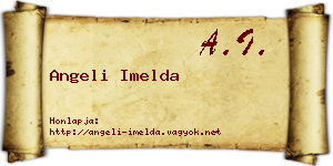 Angeli Imelda névjegykártya